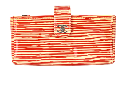 Chanel Pouch, &pound;490, Accessories, Cream/Red, Patent Leather, Front view